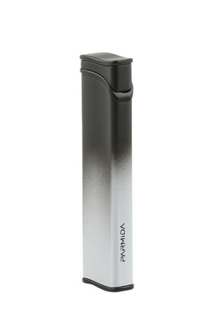 Parmida Tek Torch Pürmüz Siyah-Beyaz Metal Puro Çakmağı