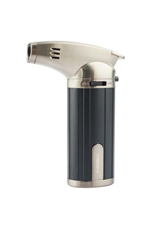 Parmida Tek Torch Pürmüz Siyah-Gunmetal Masa Tipi Puro Çakmağı