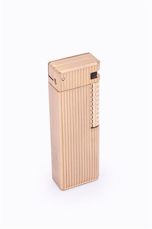 Parmida Gold Çizgi Detaylı Soft Flame Metal Çakmak