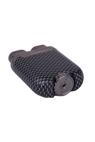 Parmida Tek Torch Pürmüz Karbon Desenli Gunmetal Metal Puro Çakmağı
