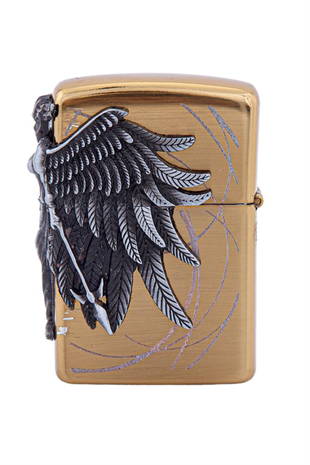 Parmida Tek Torch Pürmüz Gold Amazon Desen Puro Çakmağı
