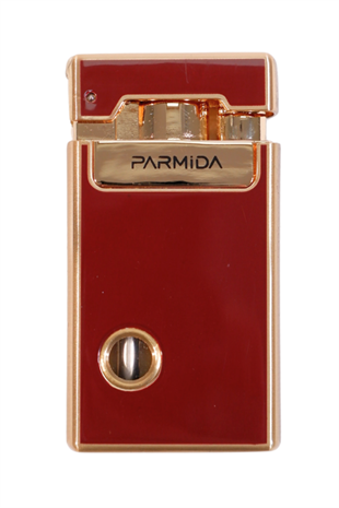 Parmida Tek Torch Pürmüz Soft Flame Özellikli Bordo-Gold Metal Puro Çakmağı