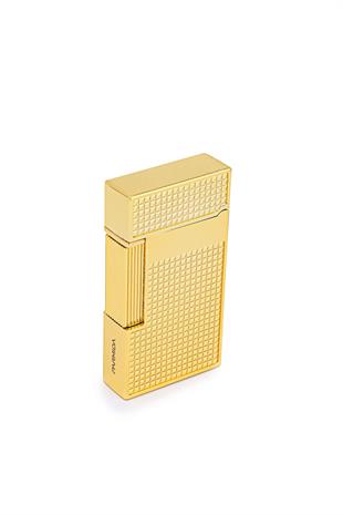 Parmida Gold İşlemeli Perde Alev Metal Puro Çakmağı