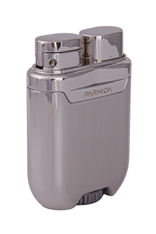 Parmida Tek Torch Pürmüz Gümüş-Gold Metal Puro Çakmağı