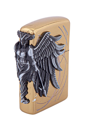 Parmida Tek Torch Pürmüz Gold Amazon Desen Puro Çakmağı