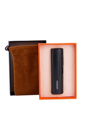 Parmida Tek Torch Pürmüz Siyah Puro Çakmağı