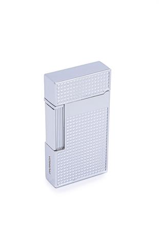 Parmida Gümüş İşlemeli Perde Alev Metal Puro Çakmağı