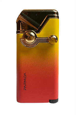 Parmida Tek Torch Pürmüz Sarı-Kırmızı Puro Çakmağı