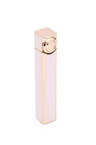 Parmida Slim Beyaz-Gold Soft Flame Metal Çakmak