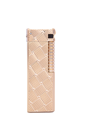 Parmida Gold Düz İşlemeli Soft Flame Metal Çakmak