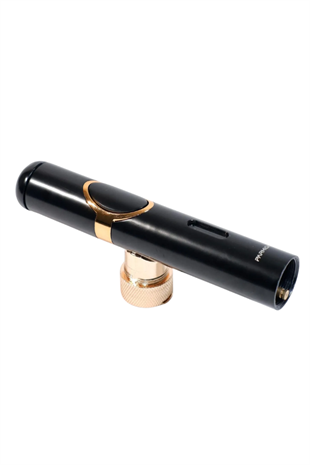 Parmida Tek Torch Pürmüz Siyah Gold Delici Sehpahlı Metal Puro Çakmağı