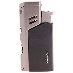 Parmida Tek Torch Pürmüz Siyah Gunmetal Puro Çakmağı