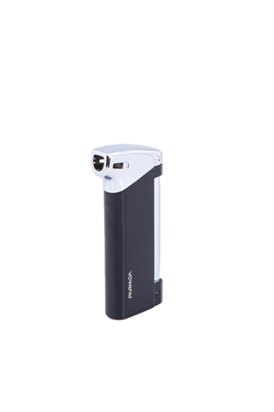 Parmida Soft Flame Siyah-Gümüş Pipo Çakmağı