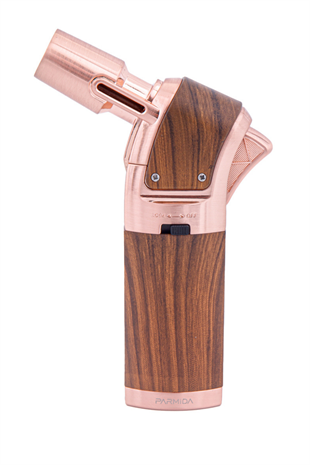 Parmida Tek Torch Pürmüz Ahşap Desenli Masa Tipi Puro Çakmağı