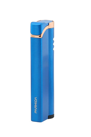 Parmida Tek Torch Pürmüz Mavi Metal Puro Çakmağı