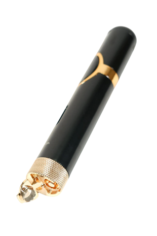 Parmida Tek Torch Pürmüz Siyah Gold Delici Sehpahlı Metal Puro Çakmağı