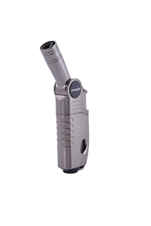 Parmida Tek Torch Pürmüz Gunmetal Oynar Başlıklı Masa Tipi Puro Çakmağı