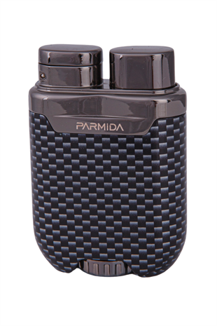 Parmida Tek Torch Pürmüz Karbon Desenli Gunmetal Metal Puro Çakmağı