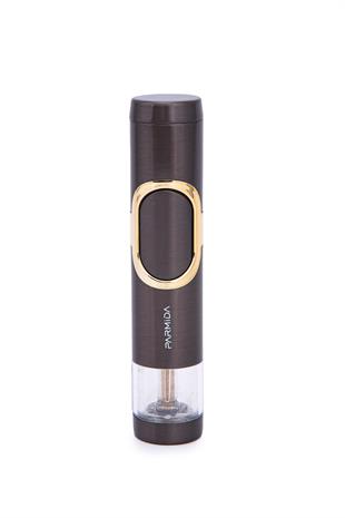 Parmida Tek Torch Pürmüz Gunmetal-Gümüş Metal Puro Çakmağı