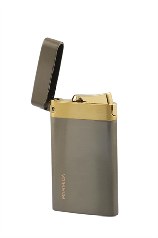 Parmida Tek Torch Pürmüz Gunmetal-Gold Metal Puro Çakmağı