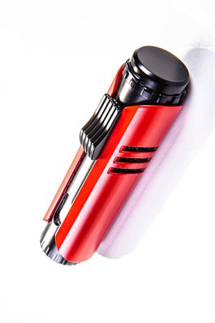 Parmida Tek Torch Pürmüz Kırmızı Puro Çakmağı