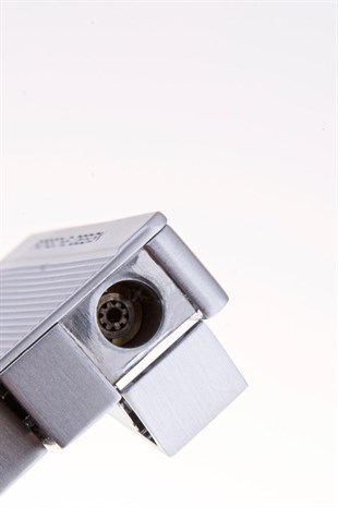 Porsche Design Tek Torch Pürmüz Gümüş Desenli Puro Çakmağı