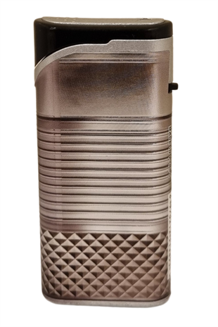 PremiumQuality Gümüş Tek Torch Pürmüz Plastik Puro Çakmağı