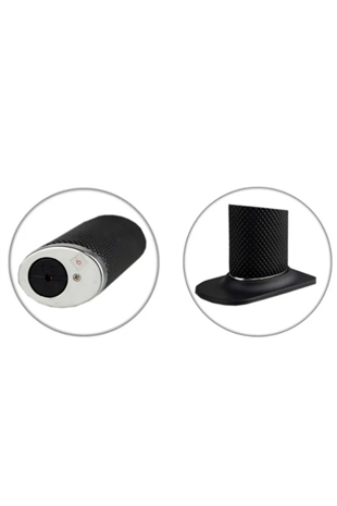 PremiumQuality Tek Torch Pürmüz Siyah Gümüş Metal Masa Tipi Puro Çakmağı