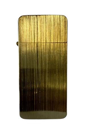 PremiumQuality Fırçalı Gold Metal Benzinli Çakmak