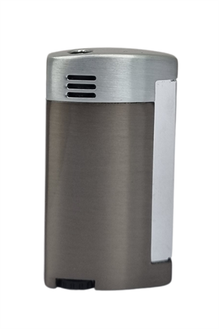 PremiumQuality Tek Torch Pürmüz Koyu Gümüş Puro Çakmağı
