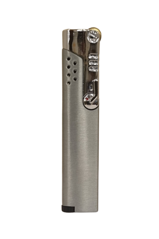 PremiumQuality Tek Torch Pürmüz Gümüş Puro Çakmağı