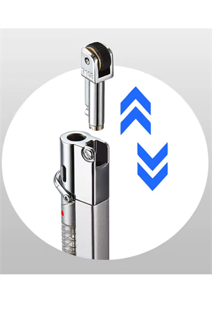 PremiumQuality Tek Torch Pürmüz Gümüş Puro Çakmağı