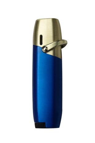 PremiumQuality Tek Torch Pürmüz Lacivert Metal Puro Çakmağı