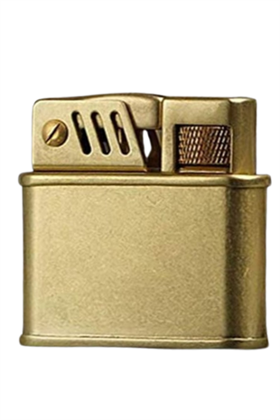 PremiumQuality Fırçalı Gold Metal Soft Flame Çakmak