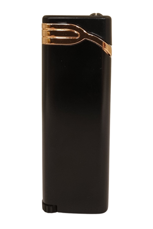 PremiumQuality Siyah - Bronz Tek Torch Pürmüz Metal Puro Çakmağı