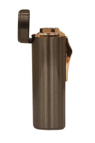 PremiumQuality Gunmetal Üç Torch Pürmüz Metal Puro Çakmağı