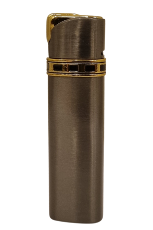 PremiumQuality Tek Torch Pürmüz Koyu Gümüş Puro Çakmağı