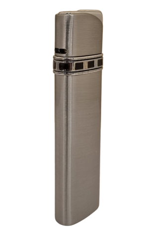 PremiumQuality Tek Torch Pürmüz Gümüş Puro Çakmağı