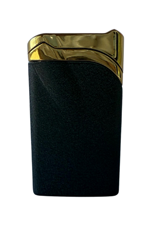PremiumQuality Tek Torch Pürmüz Mat Siyah Gold Metal Puro Çakmağı