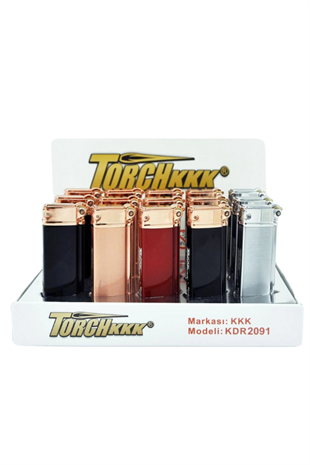 PremiumQuality Gümüş Tek Torch Pürmüz Metal Puro Çakmağı