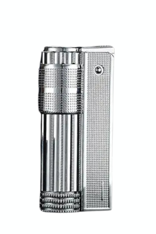 PremiumQuality Tek Alevli Gümüş Metal Muhtar Çakmağı