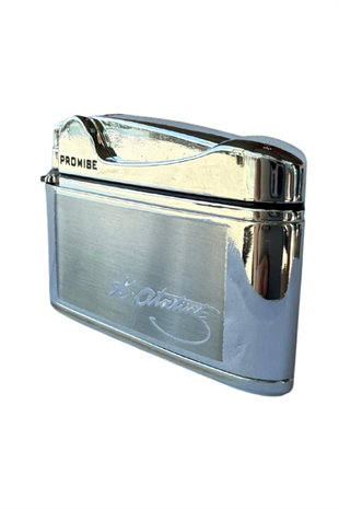 Promise Soft Flame Gümüş Atatürk İmzalı Metal Çakmak