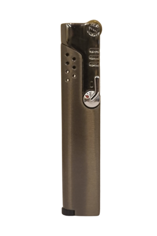 PremiumQuality Tek Torch Pürmüz Koyu Gümüş Puro Çakmağı