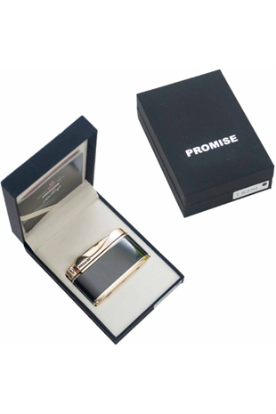 Promise Soft Flame Siyah Gold Metal Çakmak