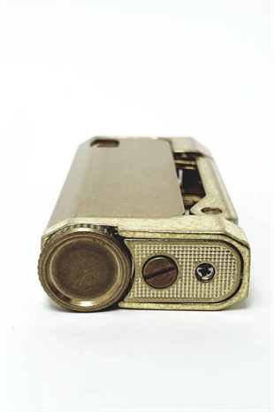 Promise Fırçalı Gold Tek Alevli Benzinli Çakmak