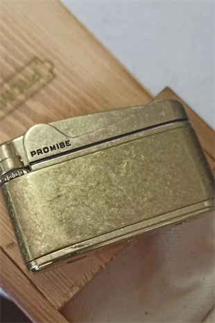 Promise Soft Flame Fırçalı Gold Metal Çakmak