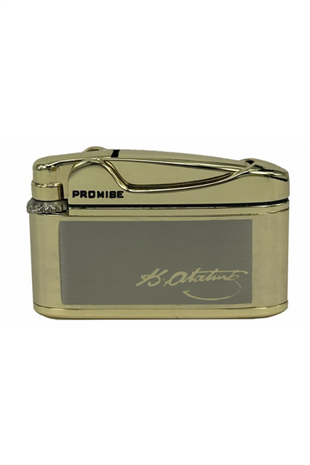 Promise Soft Flame Gold Atatürk İmzalı Metal Çakmak