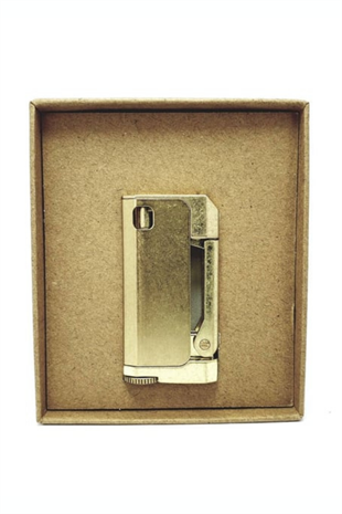 Promise Fırçalı Gold Tek Alevli Benzinli Çakmak