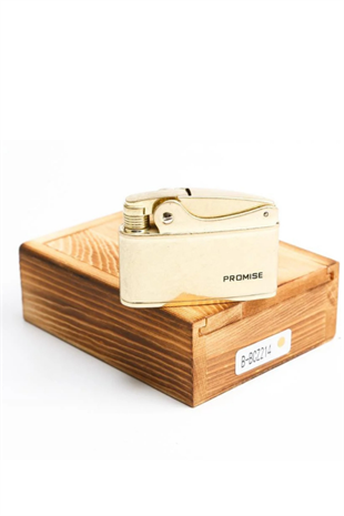 Promise Soft Flame Fırçalı Gold Metal Çakmak