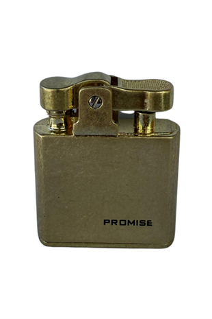 Promise Fırçalı Gold Tek Alevli Benzinli Çakmak